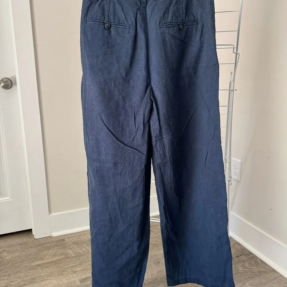 Madewell Harlow Wide-Leg Pant Size 4 Navy Deep Indigo - Picture 8 of 14